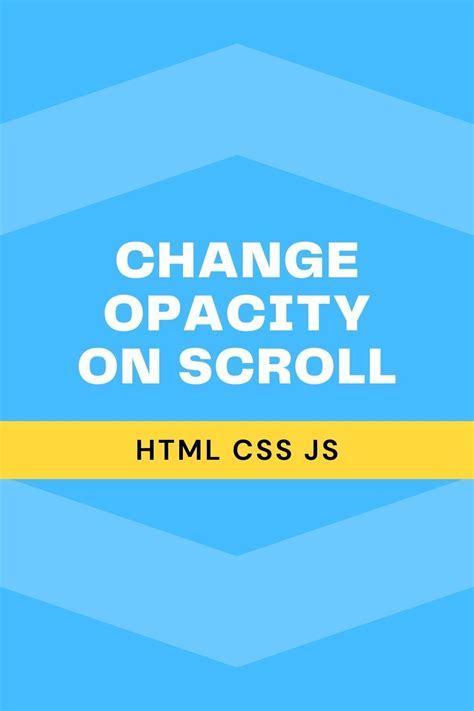 Let's quickly write a function for this const goToTop () > document. . Change opacity on scroll css only